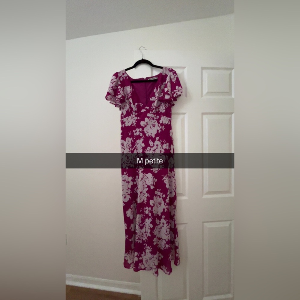 Abercrombie Floral Pink Maxi Dress - Picture 2 of 2